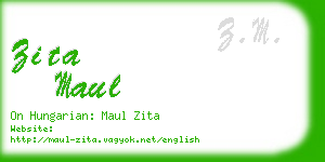 zita maul business card